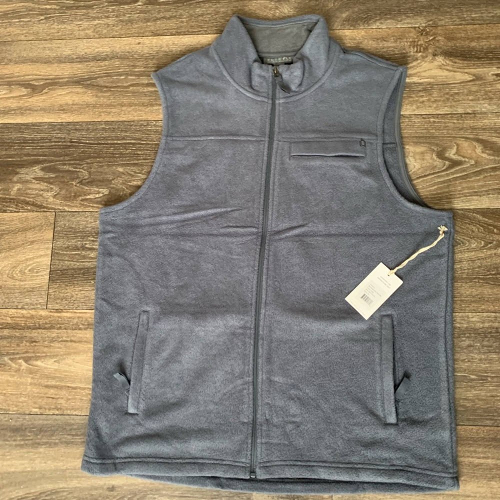 HOST PICK 🎉🎉 Free Fly Mens Bamboo Polar Fleece Vest - Indigo